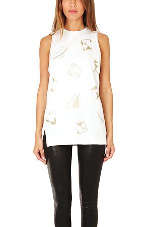 3.1 Phillip Lim Tank With Foil Gemstones