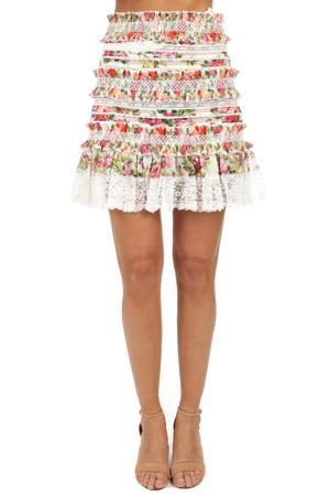 Zimmermann Radiate Smocked Skirt