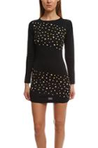 Pierre Balmain Long Sleeve Embelished Dress