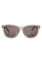 Alexander Wang Grey Trans Zipper Motif Sunglasses
