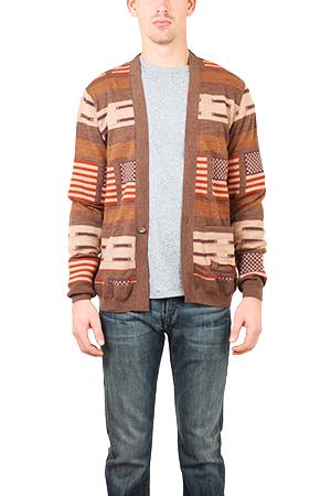 Remi Relief Wool Native Boarder Cardigan