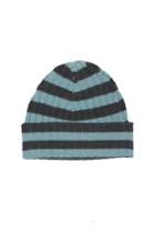 Blue & Cream Warm-me Eric Stripe Hat