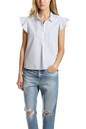 Frame Denim Frame Flounce Popover Shirt