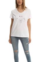 Markus Lupfer Lace Cutout Lip Dani Tee