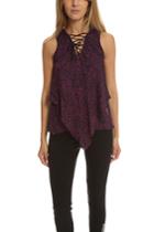 Derek Lam 10 Crosby V Neck Handkerchief Tank