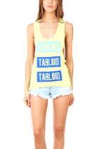 Via Spare Silk Noil Tabloid Tank