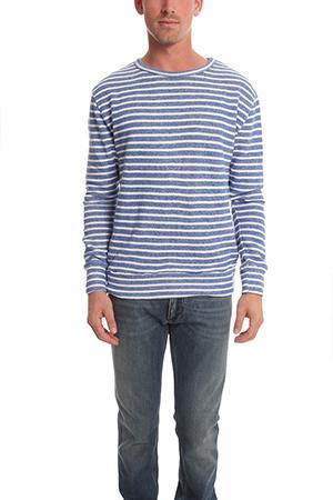 V::room Gauze Fleece Boarder Sweater