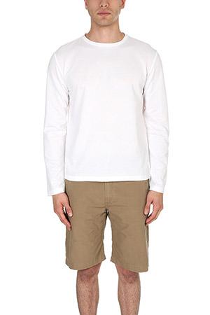 Blue & Cream Ls Pique T Shirt