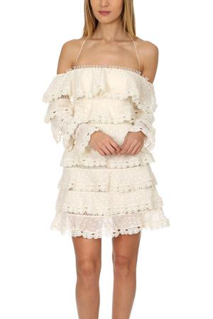 Zimmermann Painted Heart Love Mini Dress