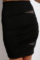 Alexander Wang Fitted Skirt With Lace Cutouts