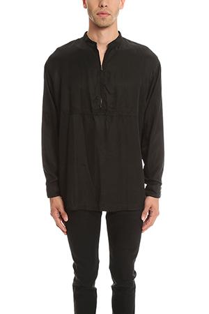 Robert Geller Cupro Zipper Shirt