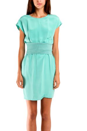3.1 Phillip Lim Cap Sleeve Dress/knit Fold Down Waist