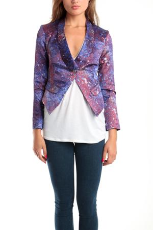 Suno Dog Ear Satin Blazer