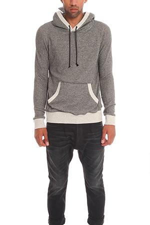 Male Blue&cream Pullover Hoody