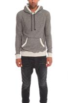 Male Blue&cream Pullover Hoody