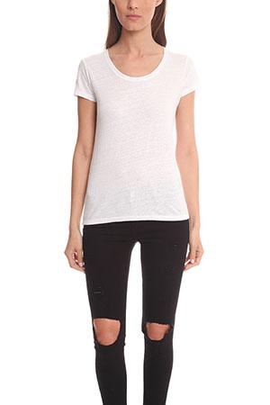 Majestic Filatures Linen Stretch Scoop Tee