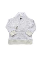 Blue&cream Shawl Neck Situation Sweatshirt