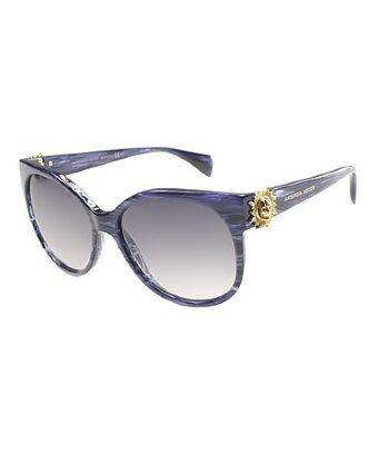 Alexander Mcqueen Alexander Mcqueen Am 4245/s 8rp Cat Eye Plastic Sunglasses