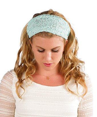 Elizabeth Koh Mint Lace Headband