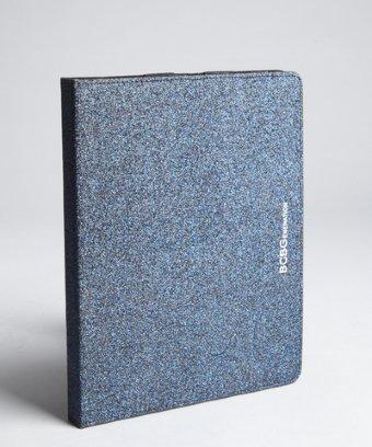 Bcbgeneration Cobalt Glitter Fabric Folding Ipad Case