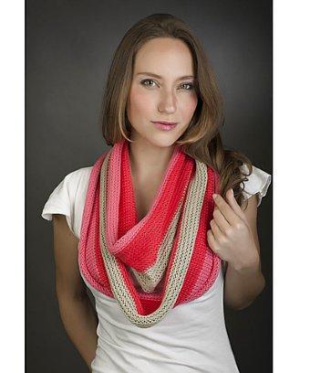Elizabeth Koh Strawberry Shortcake Striped Infinity Scarf