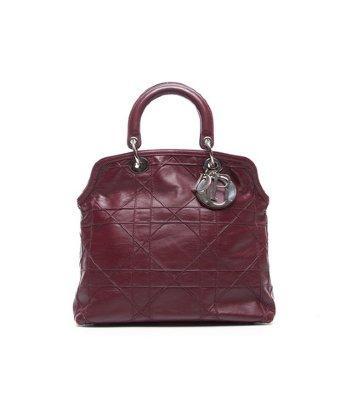 Christian Dior Pre-owned Christian Dior Burgundy Leather Granville Bag