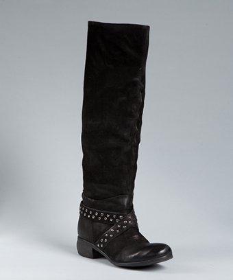Boutique 9 faded black leather studded 'Fallout' boots
