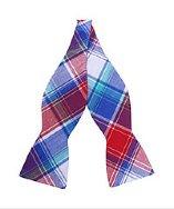 Skinny Tie Madness Skinny  Bow Tie Madness Mens Something In The Way Plaid Skinny Bow Tie