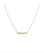 Belcho Thin Bar Pendant Necklace