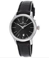 Maurice Lacroix Women's Les Classiques Black Leather Black Dial Small