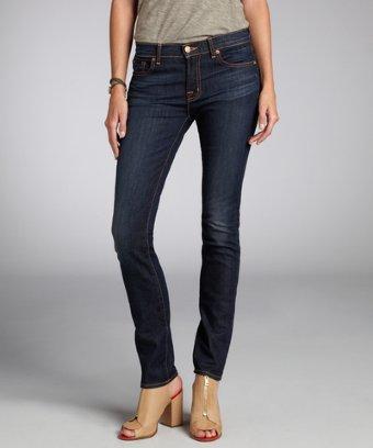 J Brand Dark Vintage Blue Stretch Denim 'rail' Skinny Jeans