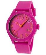 Esq By Movado Esq One Magenta Silicone And Dial Short Strap