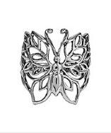 Aeravida Exquisite Wild Filigree Butterfly Sterling Silver Ring