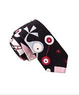 Skinny Tie Madness Paranoia Multi Color Silly Print Skinny Tie