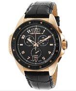 Ted Lapidus Men's Chronograph Black Genuine Leather