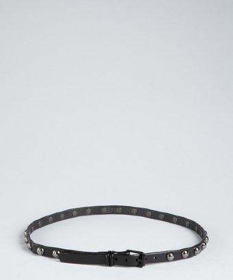 Brave Belts Black Leather Studded Belt
