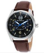 Ben Minkoff Marshall Multi-function Brown Genuine Leather Black Dial