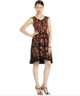 Yoana Baraschi Black And Pink Shantung Lace Applique 'starman' Hi-low Dress