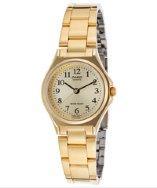 Casio Women's Gold Dial Gold Tone Base Metal