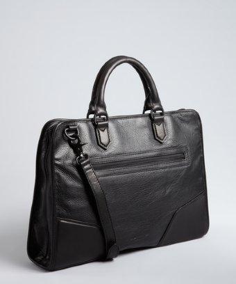 Ben Minkoff Black Leather 'east/west' Tote Bag