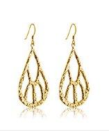 Belcho Textured Five Point Teardrop Earrings