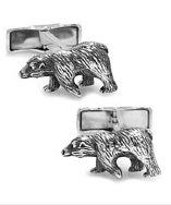 Ox And Bull Trading Co. Sterling Bear Cufflinks