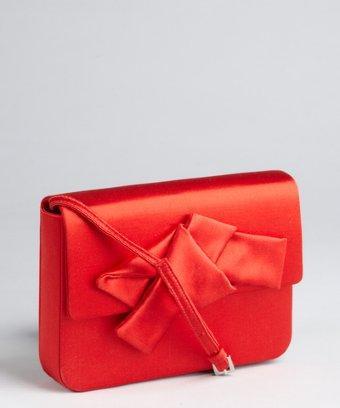 Prada Red Satin Bow Mini Shoulder Bag