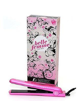 Bibasque Belle Femme 1.25 Pink Metallic Ceramic Ionic Flat Iron
