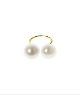 Kacey K Double 12mm Pearl Ring