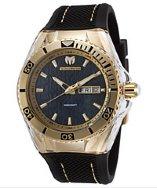 Technomarine Cruise Monogram Black Silicone And Dial