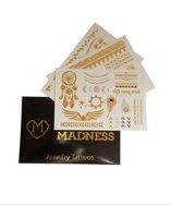 Madness 1 Set - Gold Metallic Removable Tattoos