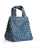 Maika Dots Navy Lunch Tote