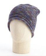 Grace Hats Blue And Purple Tyedye Cable Knit Beanie