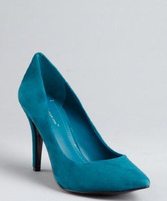 Bcbgeneration Teal Suede  Cielo  Pointed Toe Pumps